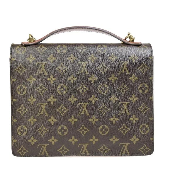 LOUIS VUITTON Monceau 28 2Way Shoulder Hand Bag Monogram Leather - Picture 2 of 16